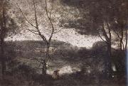 Jean Baptiste Camille  Corot Ville-d'Avray (mk11) France oil painting artist